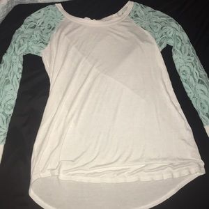 breezy lacy long sleeve shirt